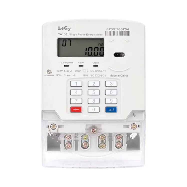 Contor de energie preplătit cu tastatură monofazată