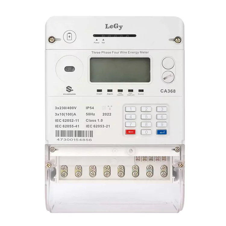 Contor de energie preplătit STS trifazic