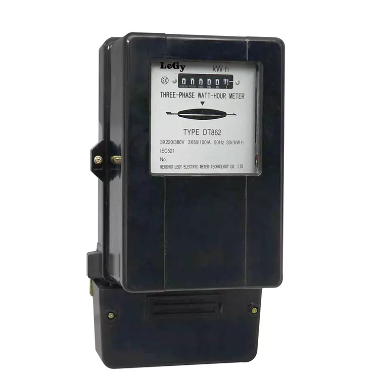 Contor de energie electromecanic trifazat cu trei fire